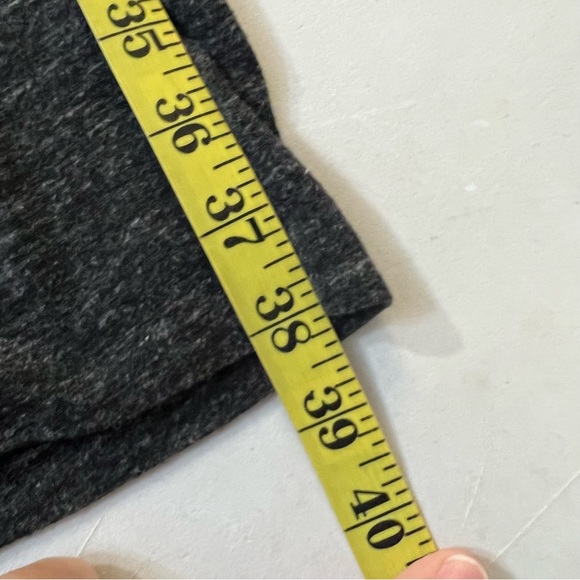 James Perse Heathered Black Vneck T-shirt Dress Small - Picture 7 of 8